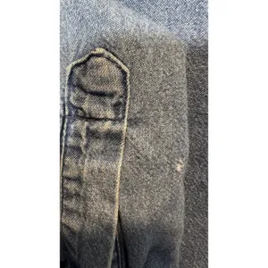 Snowman Jean Shirt Endless Design Women’s Medium Winter Tree Blue Button Down thumbnail 9