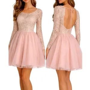 Y2K Sequin Hearts‎ Lace Tulle Dress Open Back Homecoming Party Juniors 1 Ballet thumbnail 2