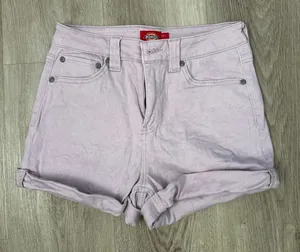 Dickies Shorts Lavender Purple High-Rise Cuffed Denim thumbnail 1