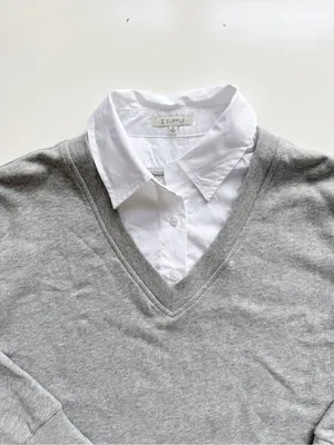Z Supply Ellie Twofer Sweatshirt Size Small thumbnail 3