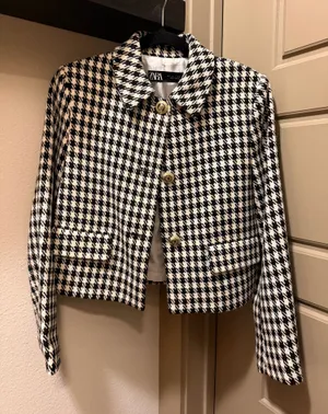 ZARA Houndstooth Blazer thumbnail 2
