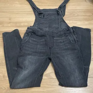 Free people dark gray wash overalls size small‎ thumbnail 2