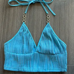 SheIn Blue Halter top thumbnail 1
