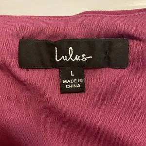 Lulus Perfect Duo Coral Red and Purple Color Block Bodycon Mini Dress Size Large thumbnail 9