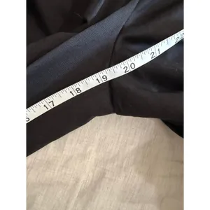 COS Wide Leg Culottes Women 4 Black Linen Blend Crop Pants thumbnail 9