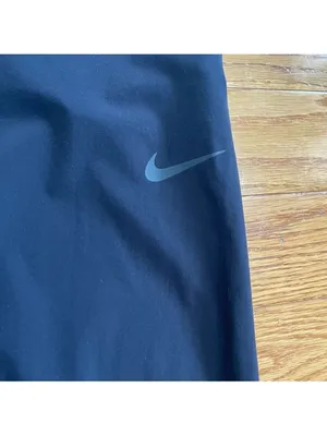 Nike Dri Fit Workout Capri Wide Leg Pants Womens Medium Black Elastic Wide Waist thumbnail 4