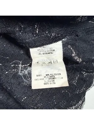 Vintage Y2K Speechless Black Lace Going Out Top Pink Floral XL Fairy Whimsigoth thumbnail 10