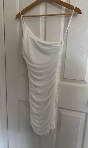 Princess Polly white graduation dress thumbnail 1