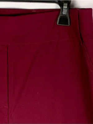 Chico's So Slimming Women's Size 2 Pants Burgundy Wine Pull On Stretch thumbnail 7