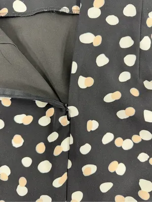 Philosophy Polka Dot Pencil Midi Skirt Black Blush Career Stretch Size 2 thumbnail 6