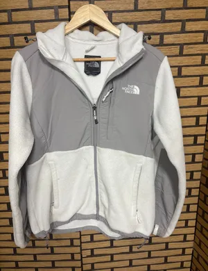The North Face White Fleece Polartec Jacket Size‎ Medium thumbnail 1