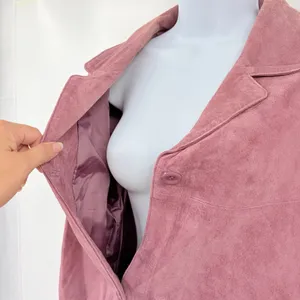 Jessica Holbrook Mauve Suede Jacket Sz L NWT Y2K Boho Western Coastal Cowgirl 90 thumbnail 9