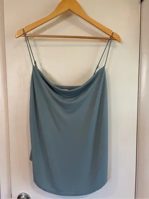 Cinq a Sept Jersey Marta Cami. Size: Large. Color: Ocean Dew. thumbnail 4