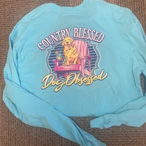 Country Road Country blessed dog obsessed long sleeved tahirt thumbnail 2