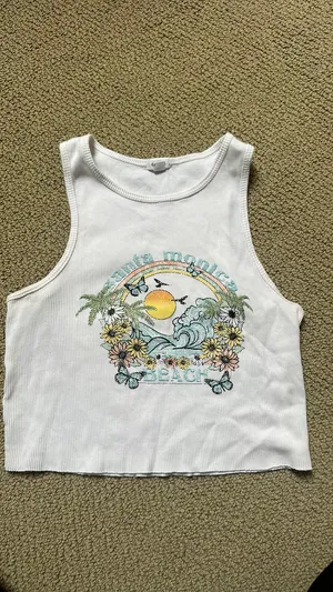 Garage Santa Monica  Crop Top thumbnail 2