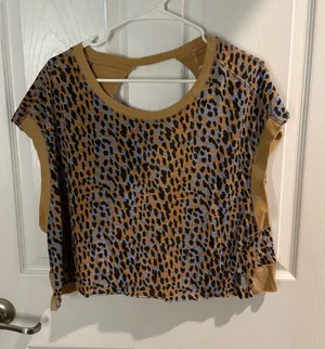 Free people movement leopard top thumbnail 1