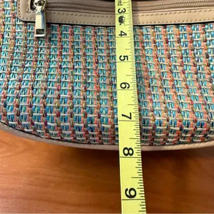 Simply Noelle Woven Rattan Straw Colorful Multi Shoulder Crossbody Bag Purse‎ thumbnail 9