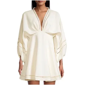 NWT SACHIN & BABI‎ Caden Babydoll Dress in Ivory Medium $475 thumbnail 3