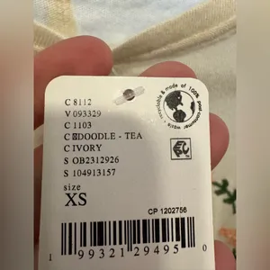 NWT Free People We The Free Fur Friend Tee - doodle tea - XS thumbnail 9