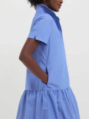 Tuckernuck XS NEW Sail Blue Martine Bubble Mini Dress Preppy Office Coquette thumbnail 7