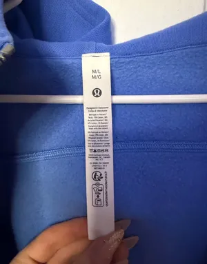 Blue Lululemon Scuba Hoodie Oversized Half-Zip thumbnail 2