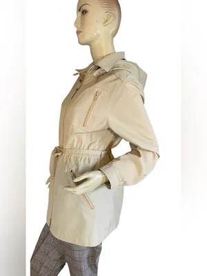 Vintage 1980'S Tan London Fog Lightweight Short Utility Trench Coat (11/12/M) thumbnail 4