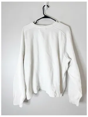 Free People Spring Street Pullover in Optic White large thumbnail 7