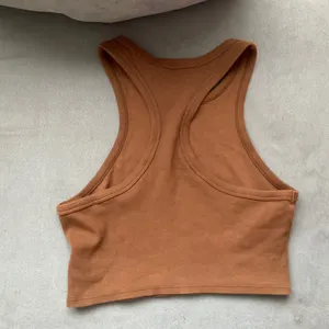 Alo Yoga Aspire Tank Bright Cinnamon Brown/White S thumbnail 3