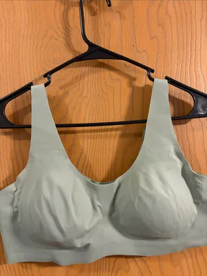 knix Women’s Sage Green LuxLift‎ Pullover Seamless Wireless Scoop-Neck Bra XL thumbnail 4