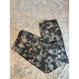 Athleta Lightning 7/8 Tight Camo Leggings Grey Olive Green Size L 487508 thumbnail 7