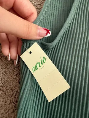 Aerie Top Cropped Tank Ribbed thumbnail 5