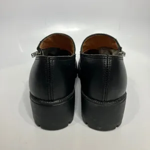 Double H chunky lug sole shoes black leather women's size‎ 6 vintage retro Y2K thumbnail 6