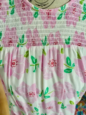 Pink Floral Draper James Top thumbnail 4
