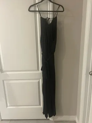 NWT Halara Sleeveless Tie Back Belted Pocket Cut Out Cool Touch Jumpsuit-UPF50+ thumbnail 5