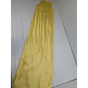 NWT Rumored Mirielle Maxi Dress Banana Yellow Open Back Formal Wedding Size XL thumbnail 3