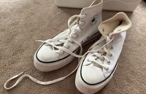 White High-Top Converse thumbnail 1
