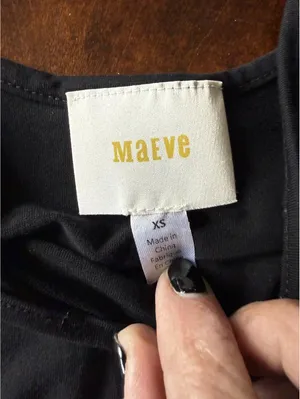 Maeve Black Slip Dress XS thumbnail 3