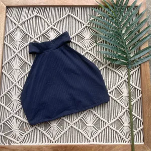 Free People Movement Ribbed Navy Crop Top Size Small thumbnail 3