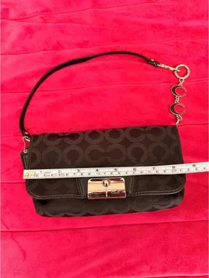 Vintage Black Coach Kristin Wristlet with Extender thumbnail 5