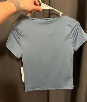 Square Neck Top Blue Size M thumbnail 2