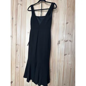 Lulus Moment Maker Black Square Neck Trumpet Midi Dress Party Banquet Medium thumbnail 6