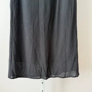 Petal + Pup sz 6 Black‎ 100% Cotton Textured Midi Skirt High Waisted Boho NWOT thumbnail 3