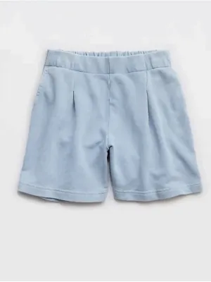 NWT Aerie New Heights Trouser Fleece Shorts XS Cloud Blue thumbnail 2