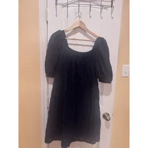ANTHROPOLOGIE Maeve Puff-Sleeved Sweetheart Mini dress M BLUE color thumbnail 3