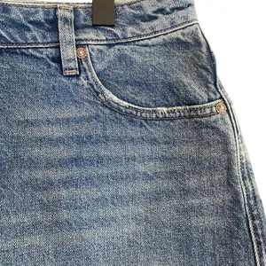 Free People We The Free Women’s Zip It Up Denim Jean Skirt 100% Cotton Size 30 thumbnail 5