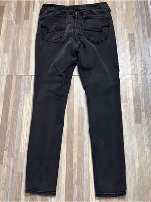American Eagle Outfitters Hi-Rise Black Skinny Jeans Women’s 12 thumbnail 11