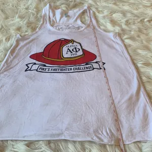 Women’s Alpha Phi & Pike Sorority Firefighter Challenge Tank Top Size Small thumbnail 3