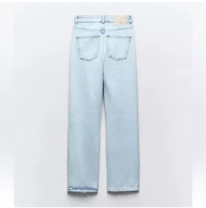 Zara High Waist Long Length Regular Leg Jeans thumbnail 4