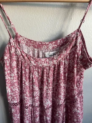 Pink Rose Floral Pink Maxi Dress thumbnail 2