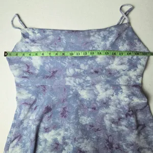 ASTR The Label Purple Marble Print Cowl Neck Spaghetti Strap Mini Dress‎ XL thumbnail 10